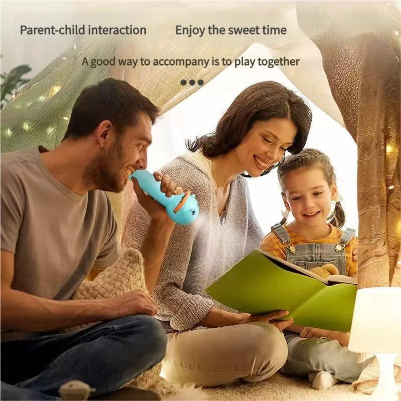 6 Slide Films Projection Torch Light Toy — Early Educational Intelligent Cartoon Projector for Kids, Fun Cognitive Learning Flashlight with Multiple Patterns | Christmas & Thanksgiving Gift